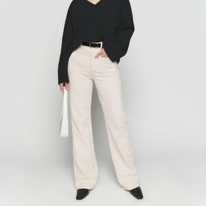 Reformation alyssa wide leg corduroy pants